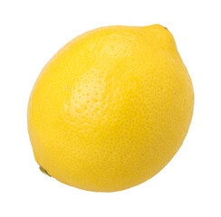 ripe lemon fruit isolated, transparent PNG, PNG format, cut out