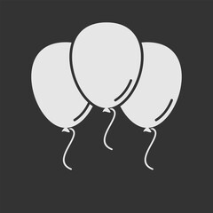 Air Balloon icon isolated. Vector illustration