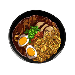 ramen noodle with egg