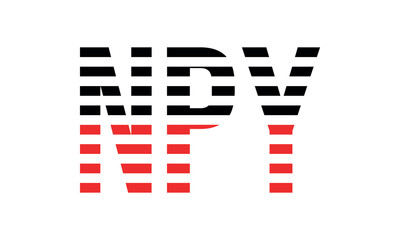 NPY three initial letter iconic line negative space minimal logo design vector template. monogram, abstract, wordmark, business, typography, minimalist, brand, company, flat, modern, unique, simple