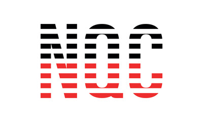 NQC three initial letter iconic line negative space minimal logo design vector template. monogram, abstract, wordmark, business, typography, minimalist, brand, company, flat, modern, unique, simple