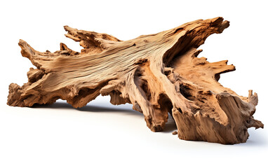 Dry tree twigs or Dead tree on white background. Minimal background for summer concept