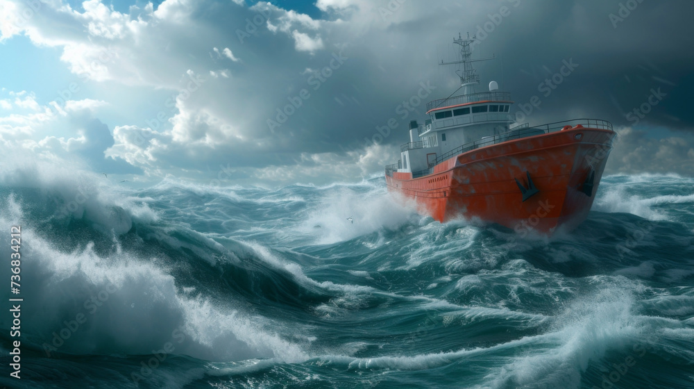 Poster the captains log is filled with detailed reports of the storms impact on the ship its crew and its c