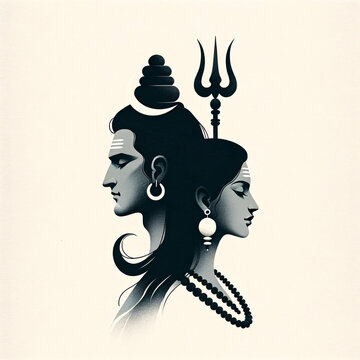 Maha Shivratri Lord Shiva Artwork, Mahadev illustration