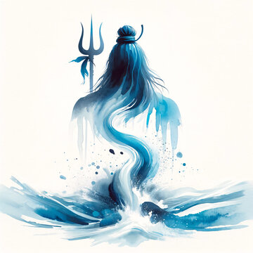 Maha Shivratri Lord Shiva Artwork, Mahadev illustration