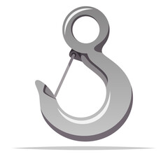 Mussy hook climbing equipment vector isolated illustration - 736836056