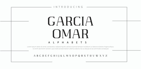 Garcia modern, futuristic modern geometric font