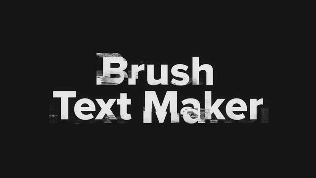 Brush Text Animator - Grunge Titles Reveal