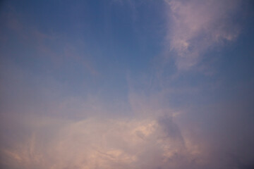 beautiful views of the sunset sky and sunrise sky with colorful clouds