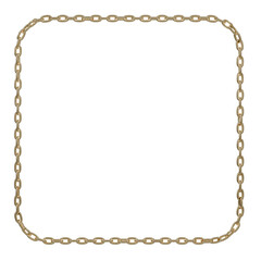 Modern Alchemy: Ancient symbolism reimagined in 3D! This gleaming gold chain square unlocks hidden meanings of balance, order, and cosmic perfection.