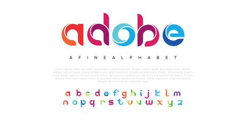 Adobe crypto colorful stylish small alphabet letter logo design
