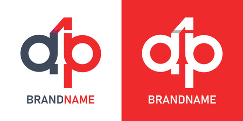 Letter ap logo design template
