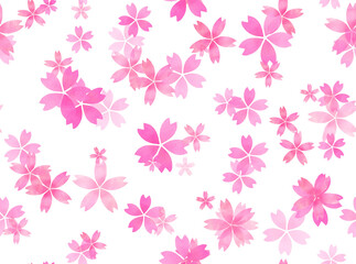 桜の花の壁紙。（シームレス）