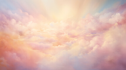 background of watercolor cloud painting