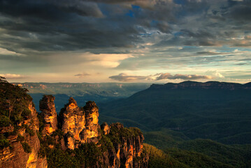 Three Sisters at Katoomba, Blue Mountains, New South Wales, Australia