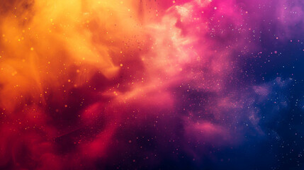 Naklejka premium Abstract composition of colorful particles or paint in fluid motion