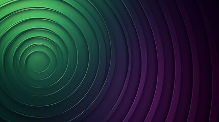 Obraz premium The charm of the 2D backdrop design is a mesmerizing sphere amidst lush greenery and purples. Bright shades of green promote a feeling of freshness and purples are energizing.