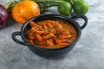 Indian cuisine - Masala with calamari