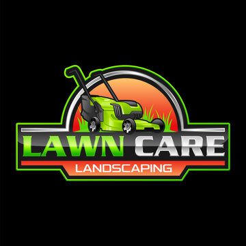 Lawn Mowing logo, Lawn care