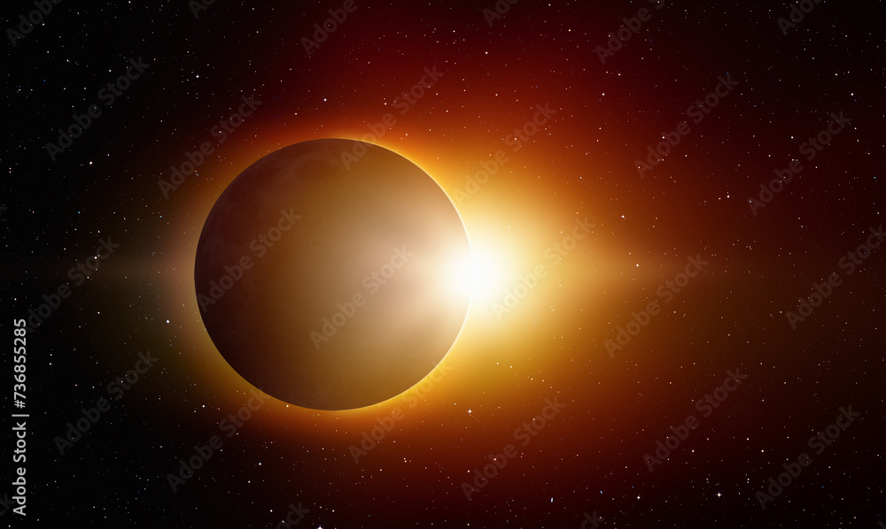 Wall mural solar eclipse 