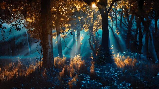 Beautiful fantasy forest