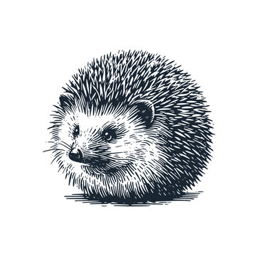 recommend clip art: Hedgehog Rough sketch. Vector illustration.
