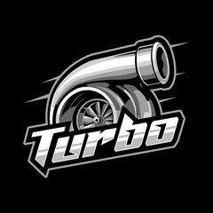 Turbo logo, machine logo template, Garage logo