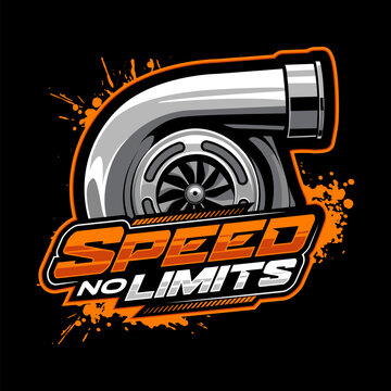 Turbo logo, machine logo template, Garage logo