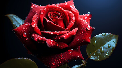 Rose flower background, top view of bouquet