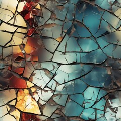 Seamless abstract cracked texture pattern background