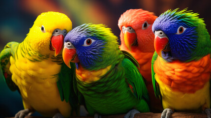 Beautiful Australian parrot - Powered by Adobe