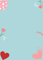 สีฟ้า น่ารัก ปกรายงาน ปกหนังสือ A4 - 1