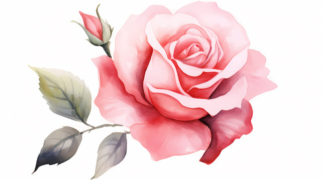 Rose flower background, top view of bouquet