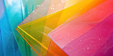 Textures in close-up, sleek plastic surface, Vibrant hues and fine