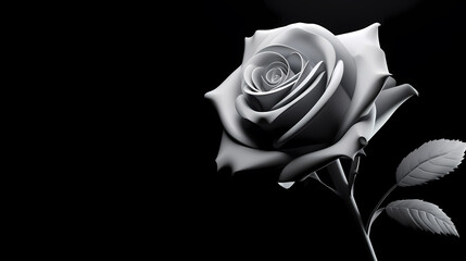 Rose flower background, top view of bouquet