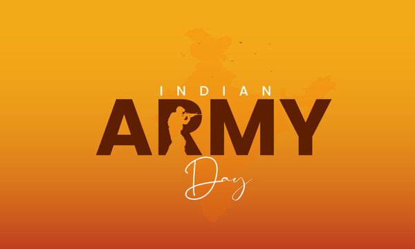 Indian Army Day. Indian Army Day Creative Design. 3D Illustration