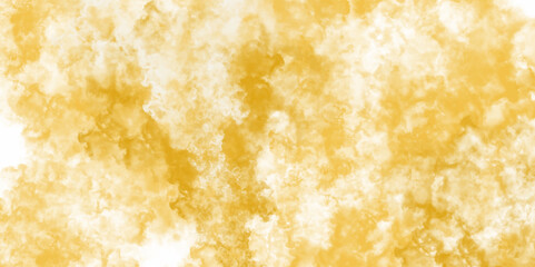 abstract yellow background with watercolor. gold grunge texture background. Colorful watercolor background. Abstract sunrise or sunset colors in cloudy shapes. Abstract yellow watercolor background .