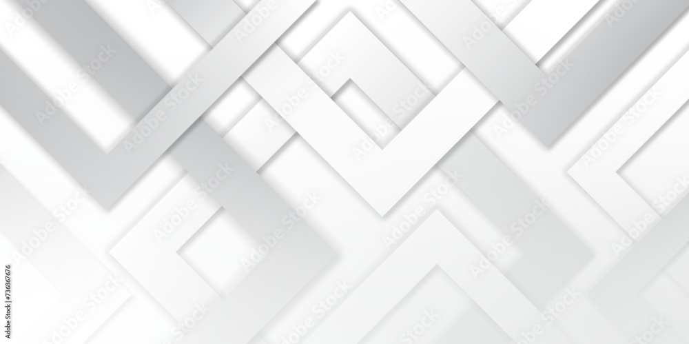 Aufkleber Abstract background with lines grey background with diamond and triangle shapes layered in modern abstract pattern design Space design concept Suit for business, corporate, institution presentation.
