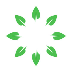 Circle Leaf Icon