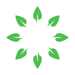 Circle Leaf Icon