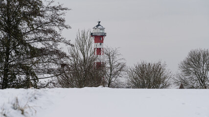 Leuchturm im Winter