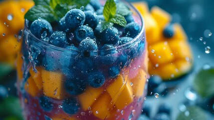 With newfound freedom in retirement mornings are dedicated to artfully blending a vibrant smoothie with splashes of color from blueberries mangoes and kale.