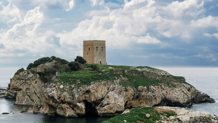 Fototapeta na wymiar Historical Sile Castle located in Black Sea coast of Istanbul, Turkey