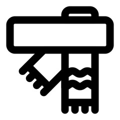 scarf icon vector illustration asset element