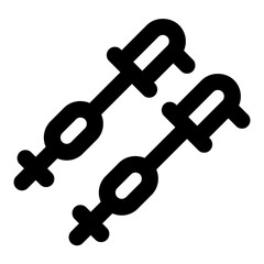 ski sticks icon vector illustration asset element