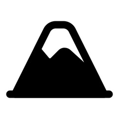 mountain icon vector illustration asset element