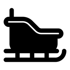 sleigh icon vector illustration asset element