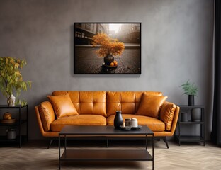 ideas for arranging a family or guest room with sofas, lamps, potted ornamental plants, tables that are simple and minimalist but still give the impression of being clean and elegant.