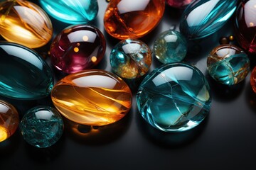 Abstract stone marbles and transparent background design images