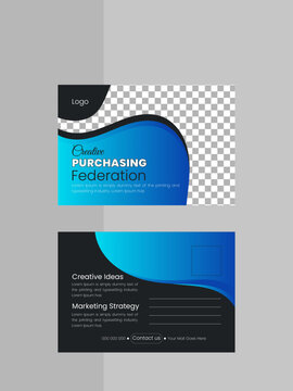 professional corporate business postcard corporate post card business postcard